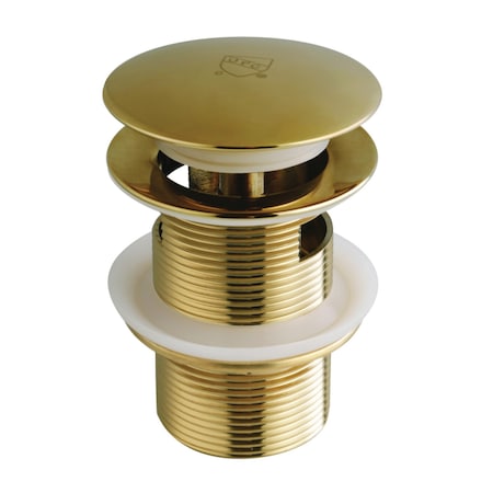 Kingston Brass VTDESHOEBB Toe-Touch Tub Drain with Overflow, Brushed Brass VTDESHOEBB